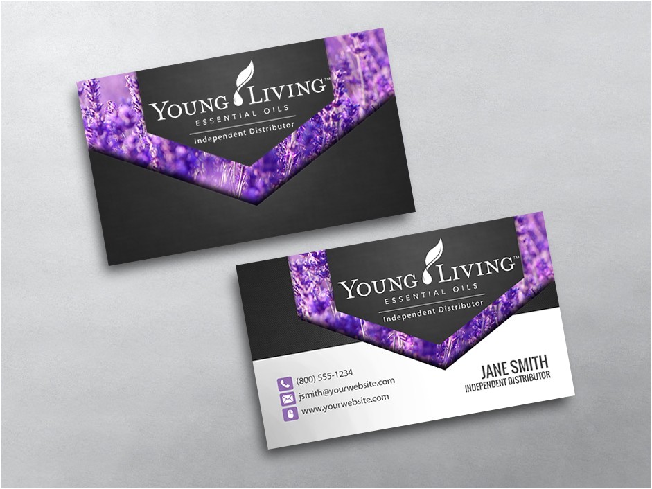 young living business cards