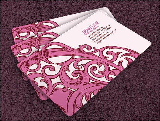 girly business cards