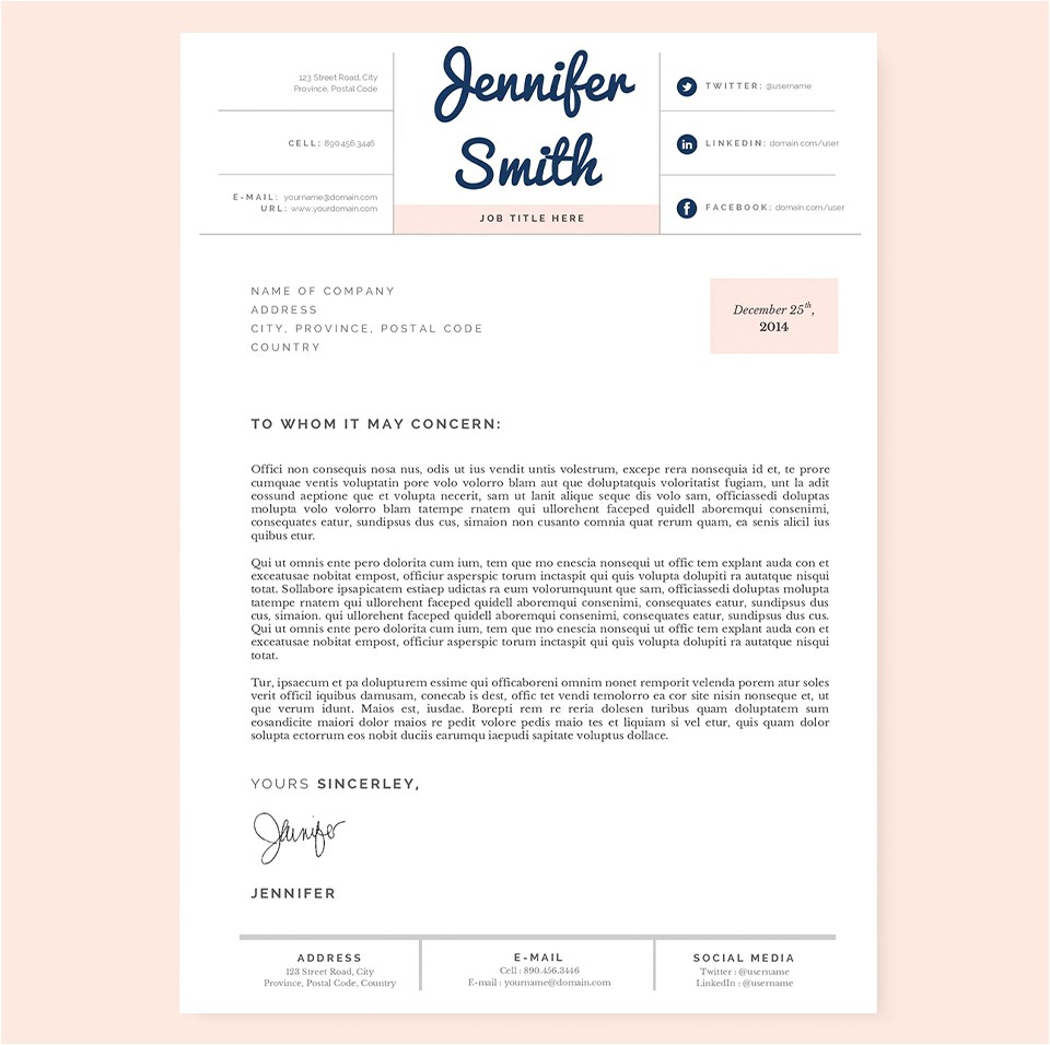 130321 pastel resume cover letter template