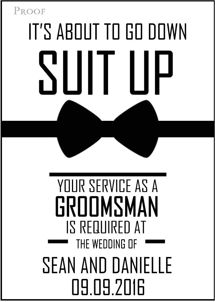 will you be my groomsman printable