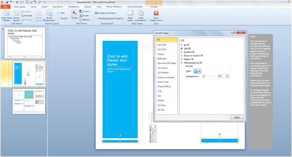 Half Fold Brochure Template Powerpoint Simple Brochure Templates for Powerpoint