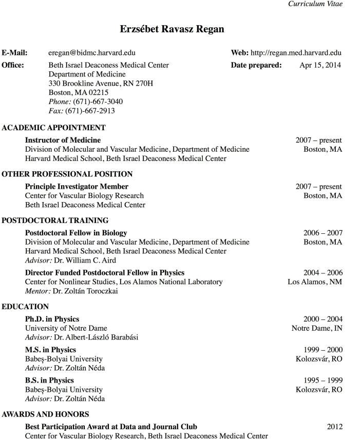 harvard law school resume
