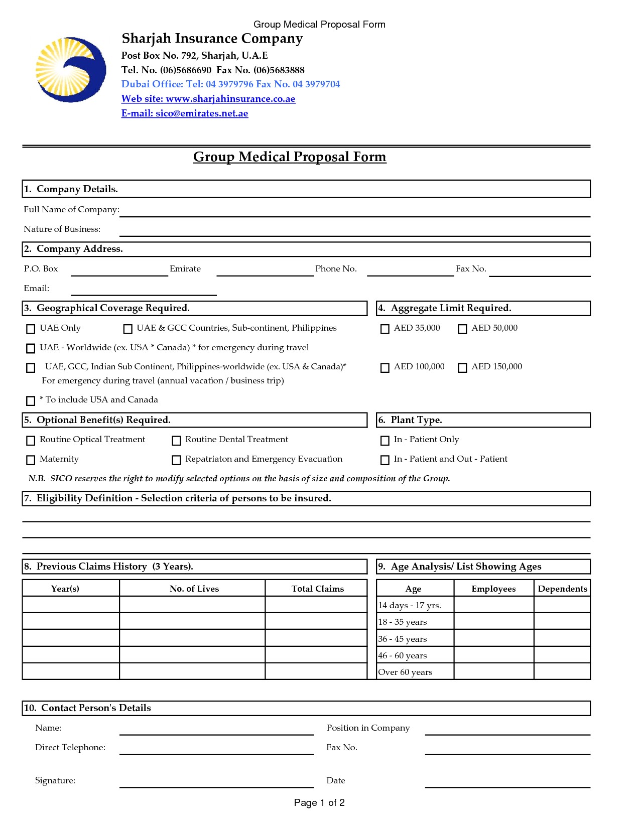 post insurance proposal template 649721