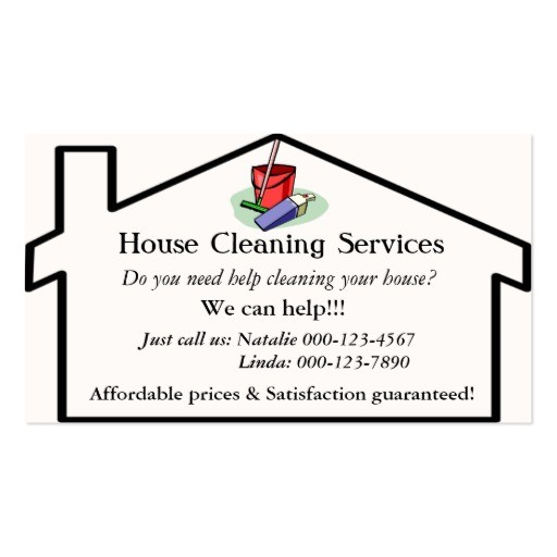 House Cleaning Business Cards Templates Free Cleaning Services Business Card Templates Bizcardstudio