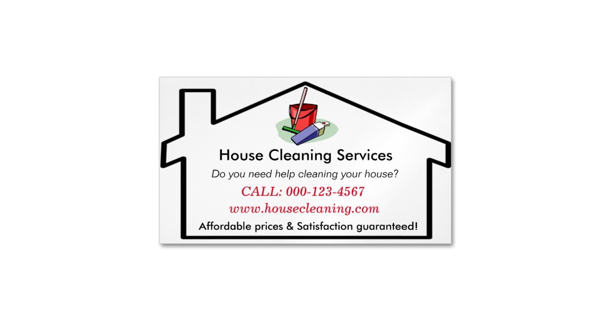house cleaning services business card template 256243287472652514