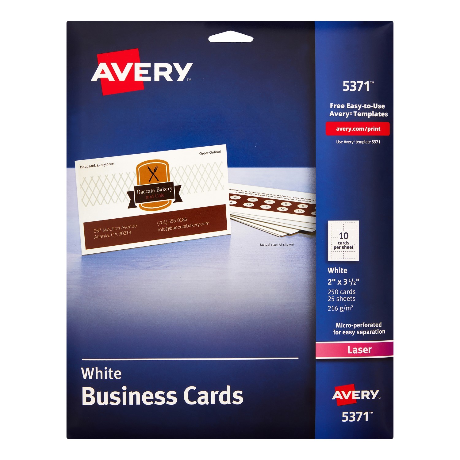 avery 5371 word template