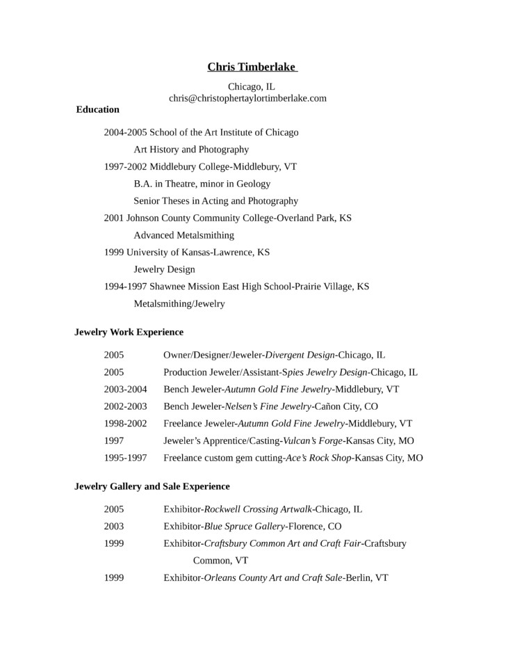 professional jeweler resume example templates and samples