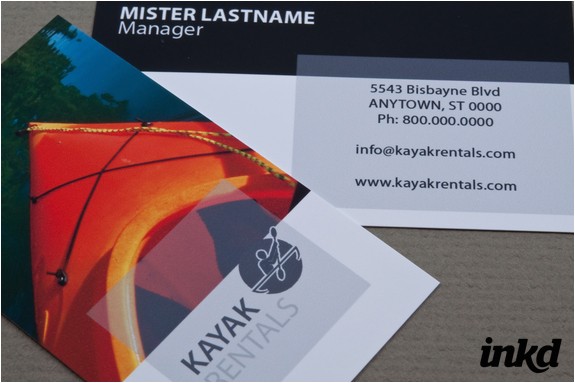 kayak rental business card 168892567
