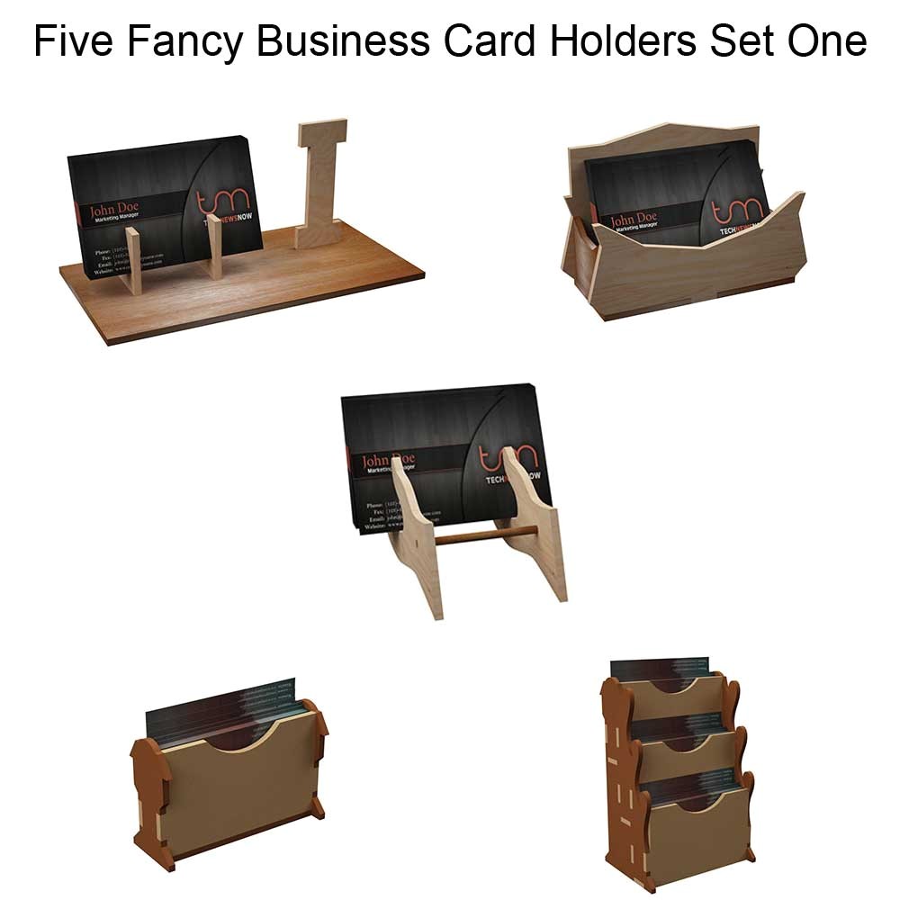 fancy business card holders set one