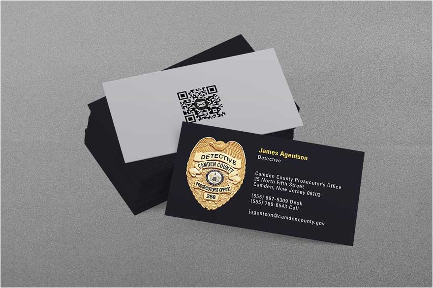 state municipal police business cards