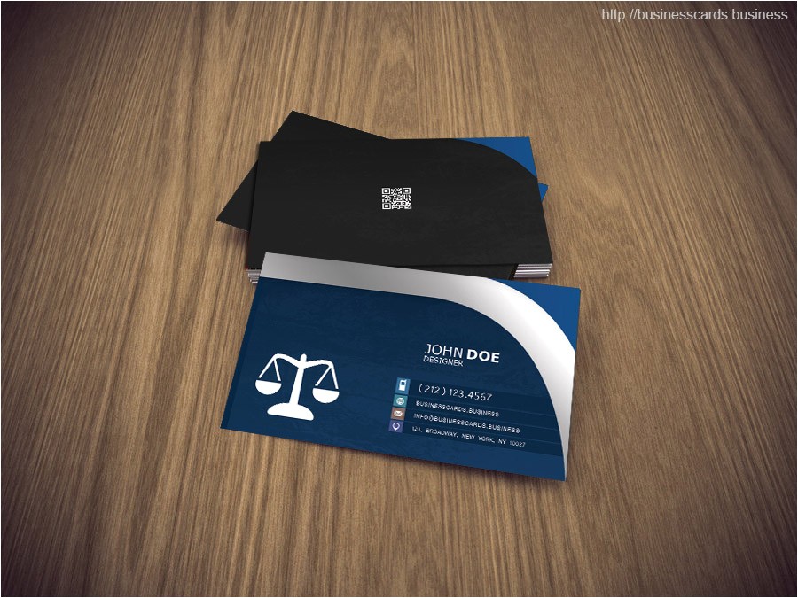 free attorney business card psd template