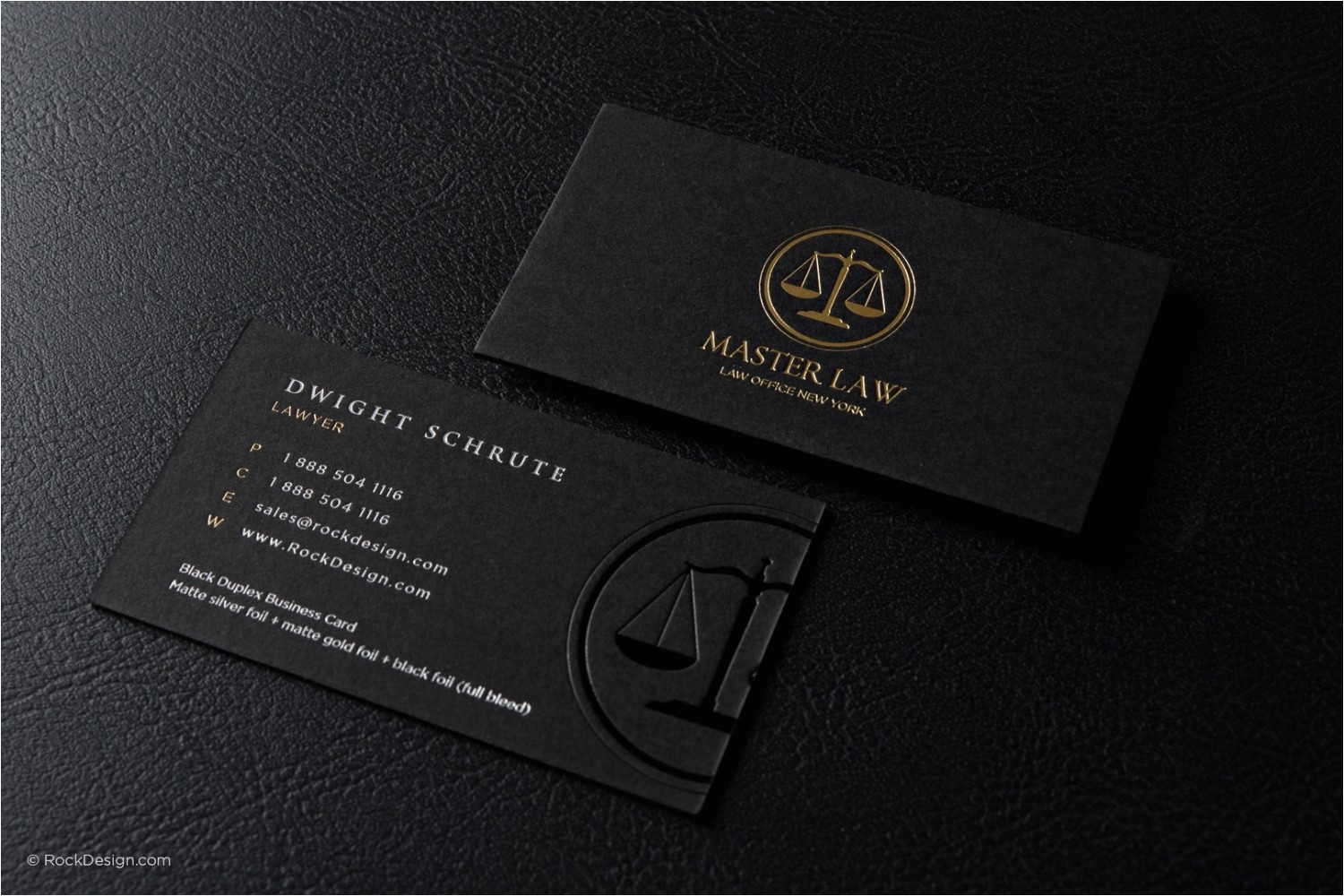 professional lawyer business cards