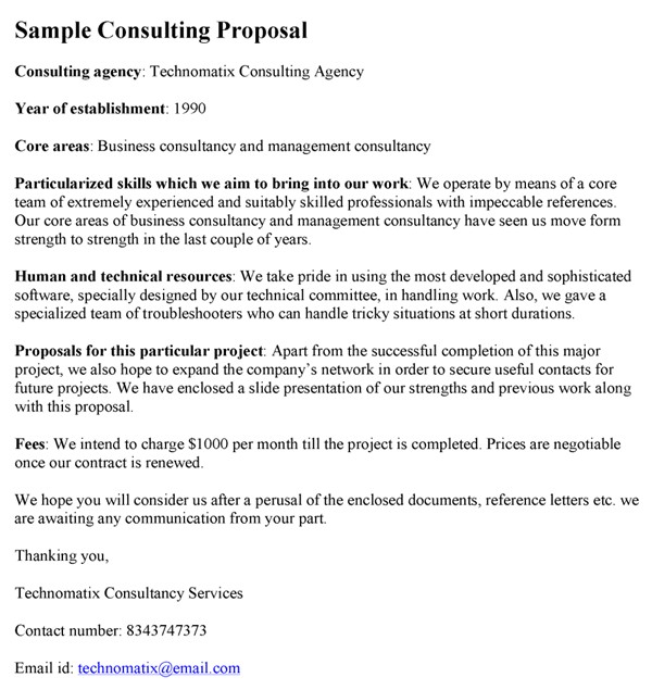 sample consulting proposal template