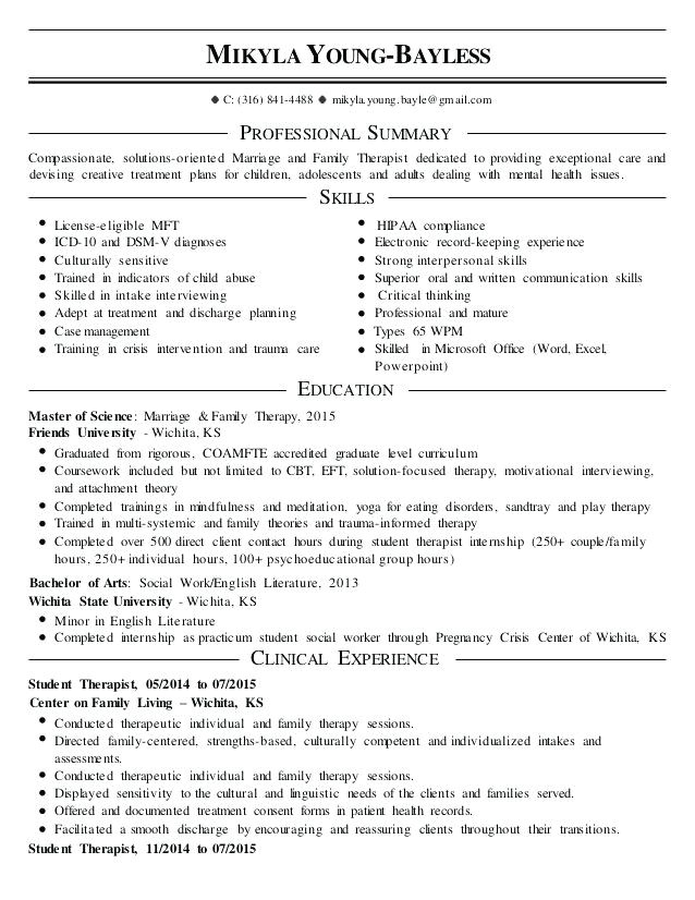 marriage and family therapist resume sample physical therapy graduate school resume sample marriage and family examples best aide cover letter by marriage family therapist resume sample
