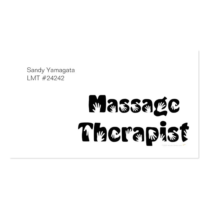 massage therapist business cards template 240658441182011902