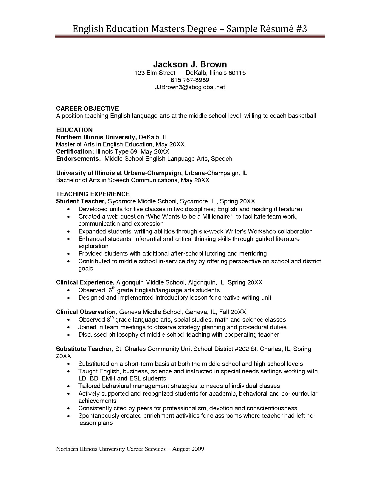 resume format for phd candidate