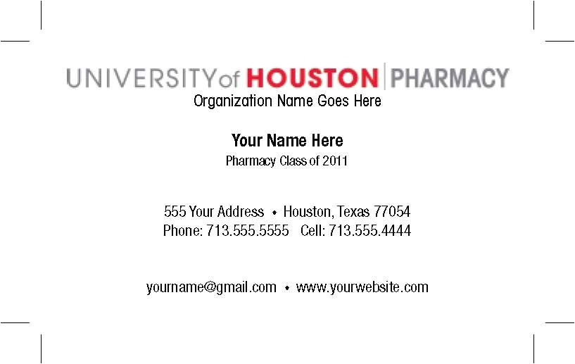 student business card template