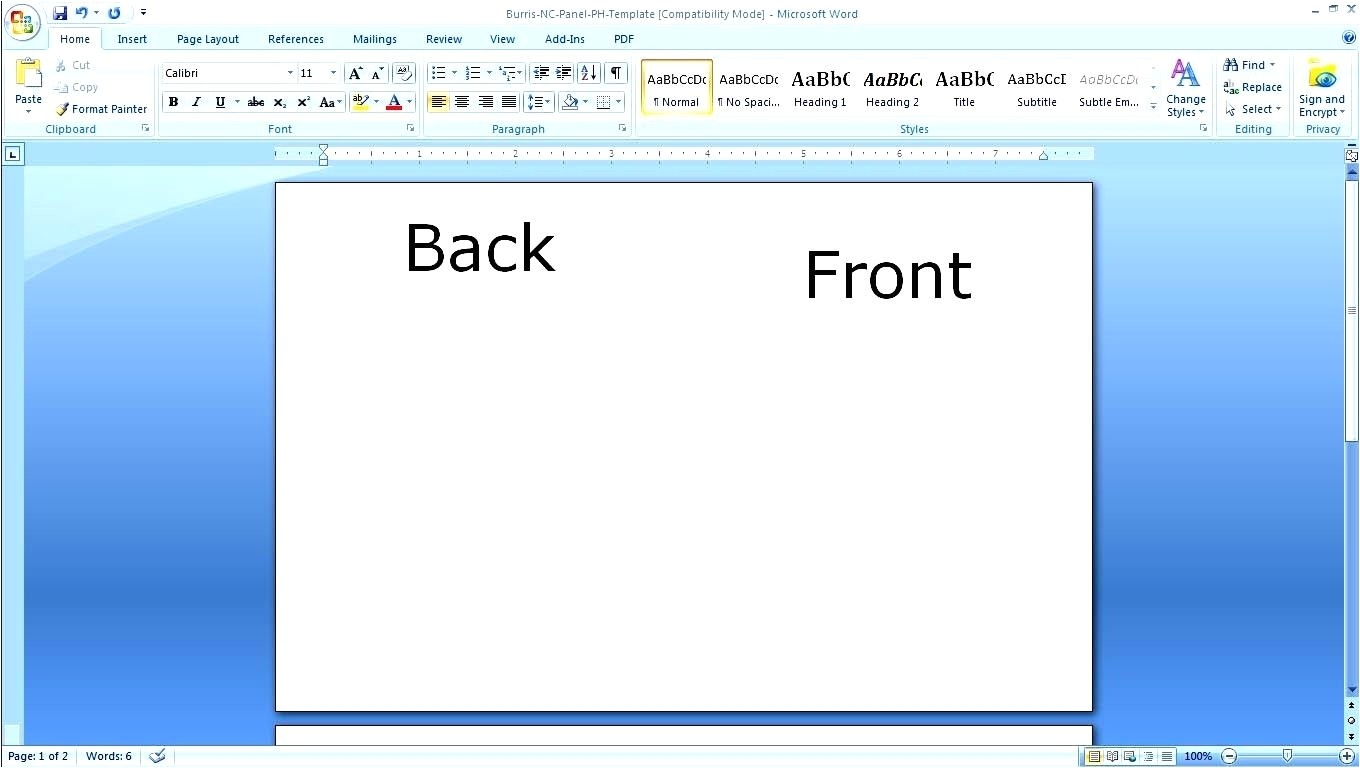 how to print avery business cards in word 2010
