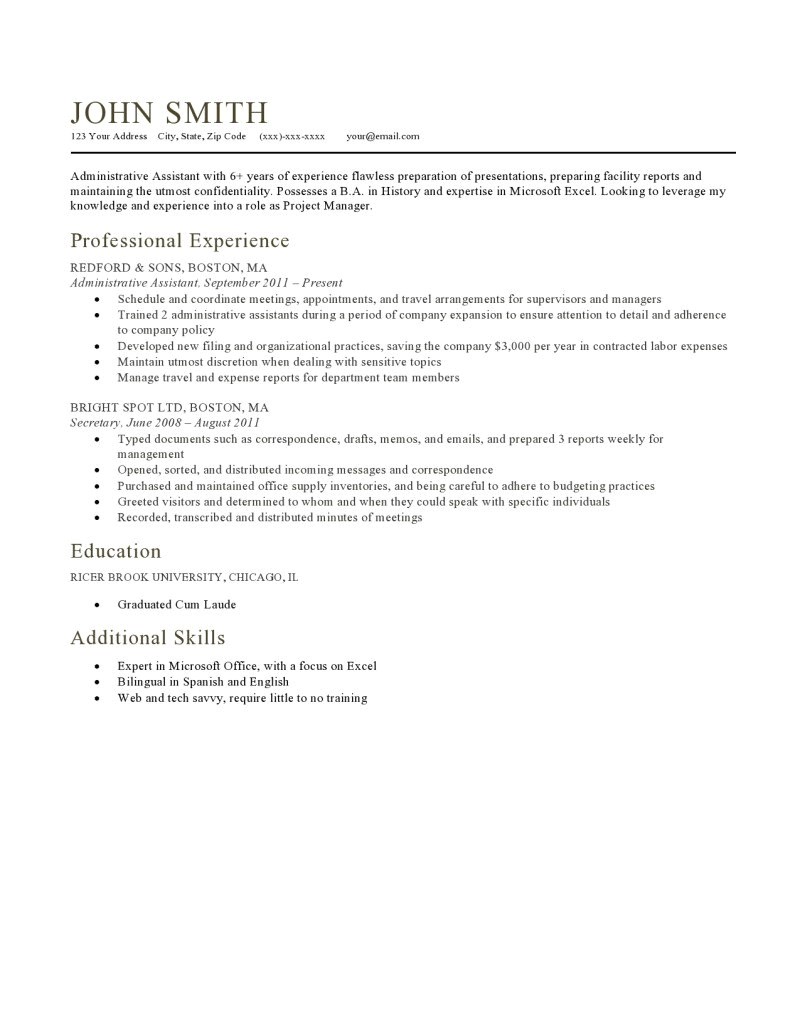 Milano Resume Template 1 Milano Resume Template Expert Preferred Resume Templates Resume Genius