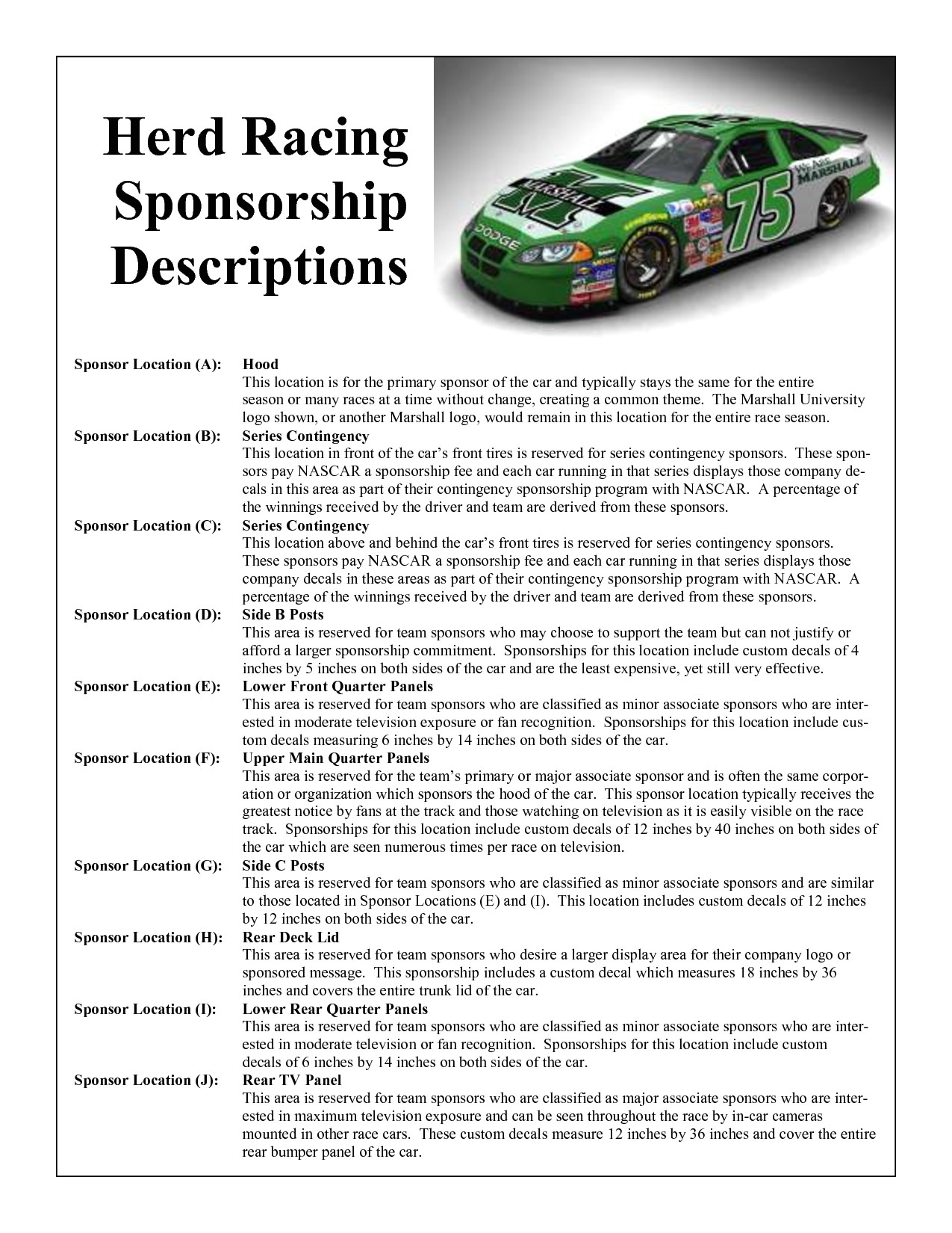 post racing sponsorship proposal template free 617572
