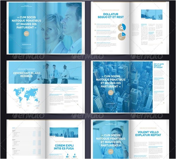 Multi Page Brochure Template Free Multi Page Brochure Template 70 Modern Corporate Brochure