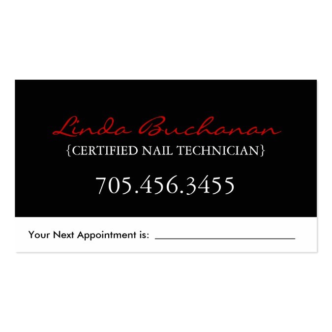 nail technician business card template 240423830625977348