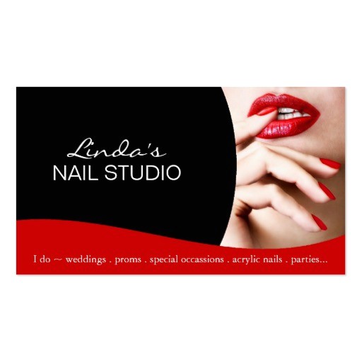 nail technician business card template 240470093918738828