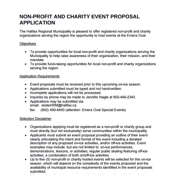 non profit proposal template