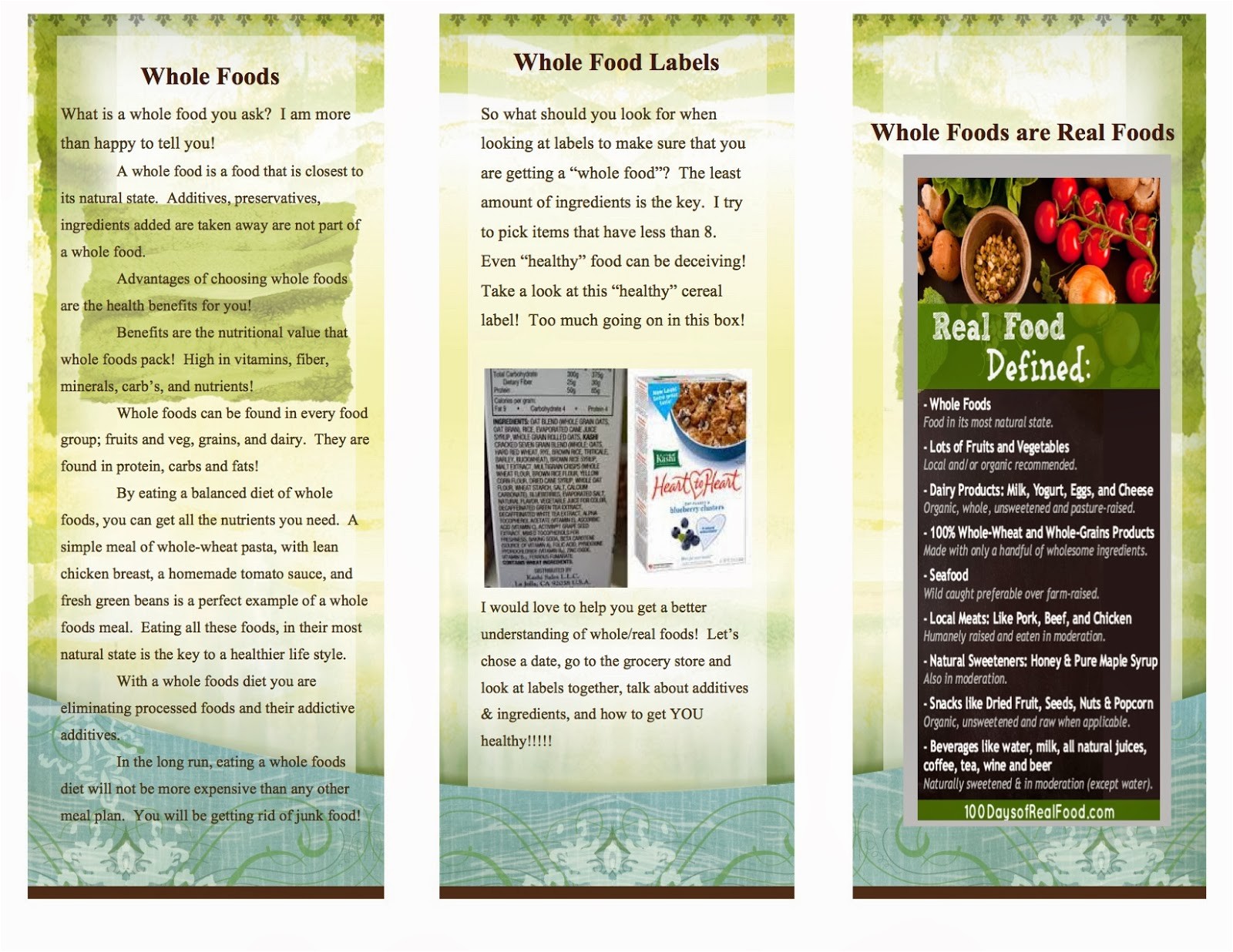 nutrition brochure template 5