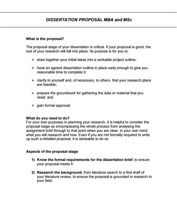 formal proposal template