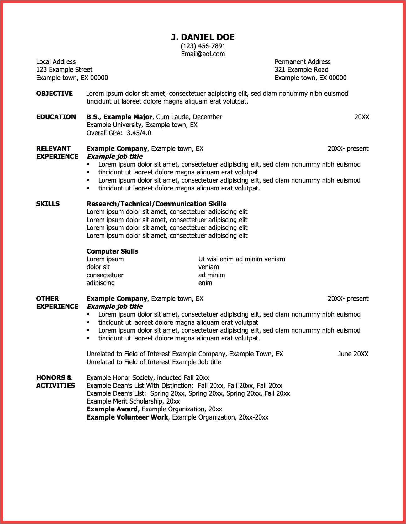 One Employer Resume Sample One Employer Resume Sample Memo Example