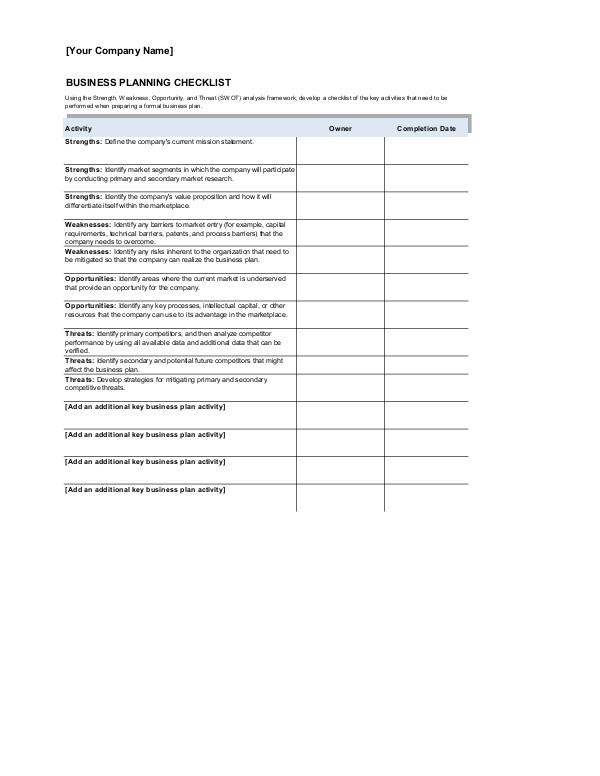 invoice checklist template