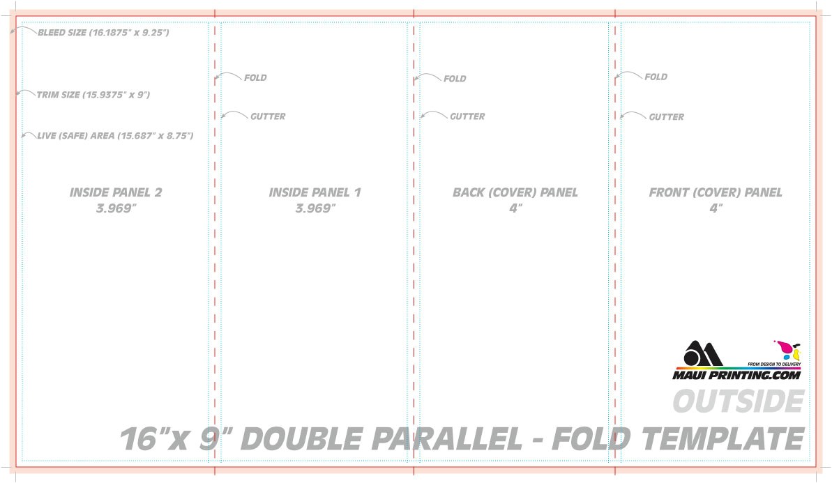 double parallel fold brochure template