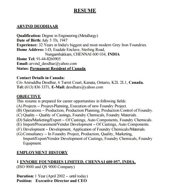 automobile resume templates free pdf word samples