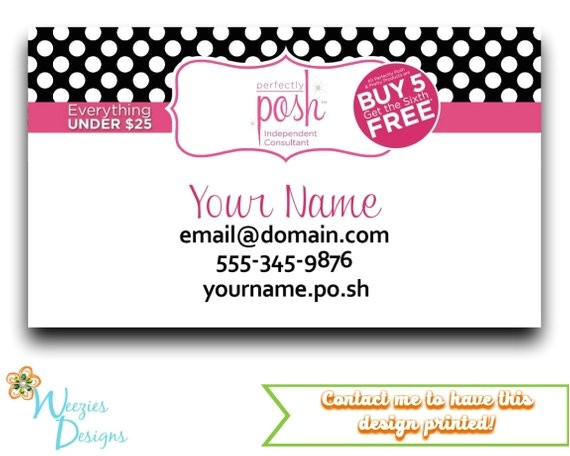 perfectly posh business card direct
