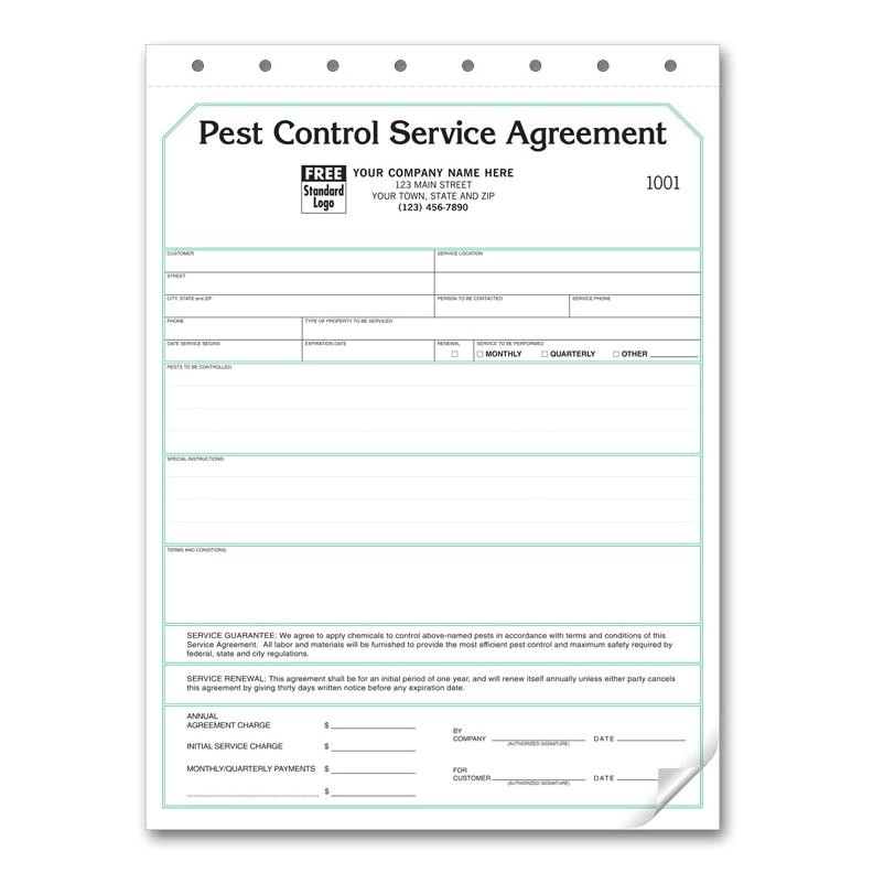 955 pest control receipt book small service order booklet