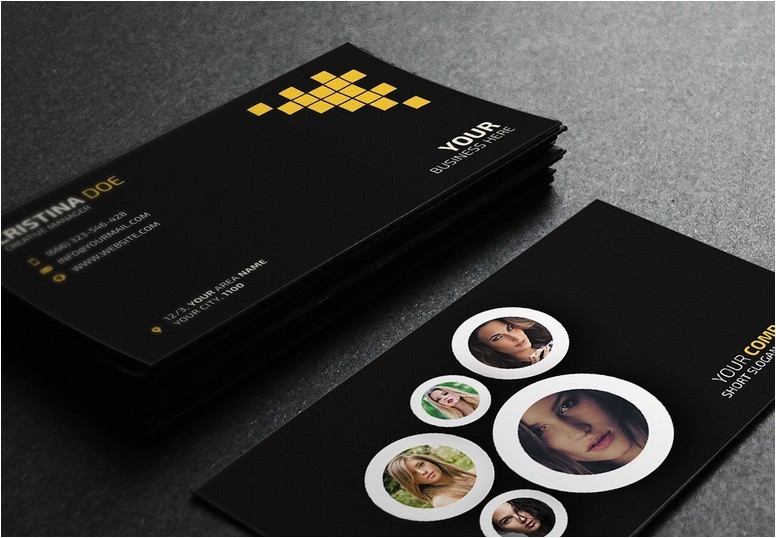 48084 photography business card template psd