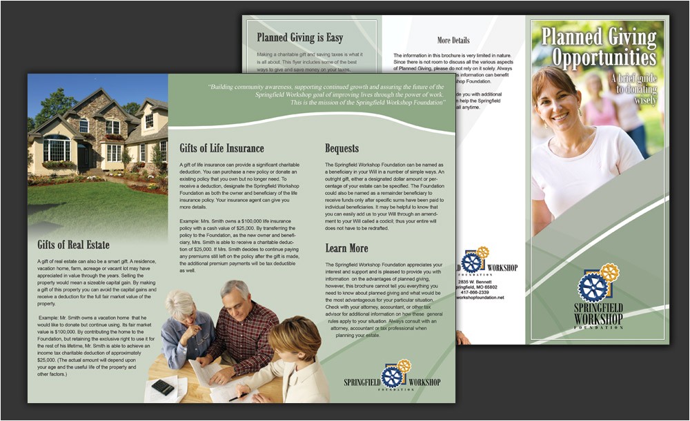 planned giving brochures templates planned giving brochures templates 4 best agenda templates template