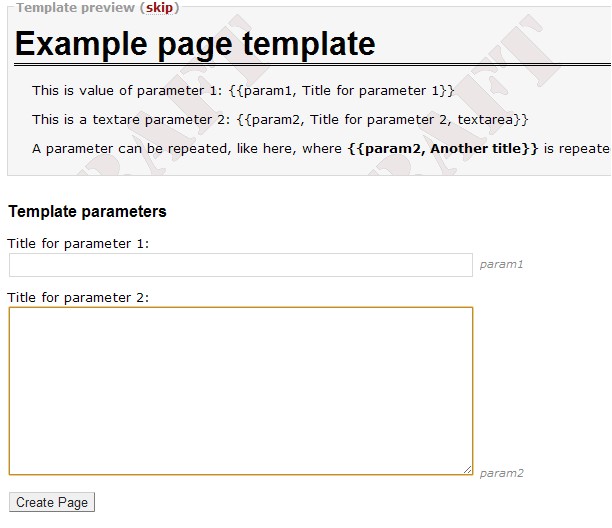 template parameter