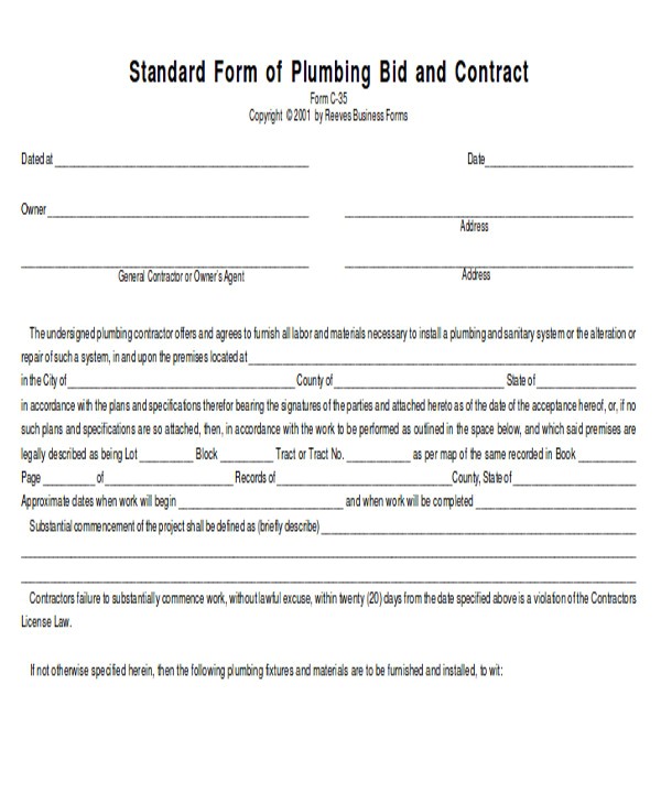 proposal forms