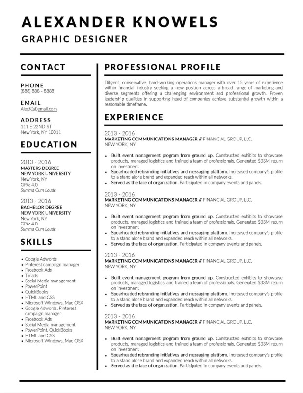 5 best clean resume templates of 2018