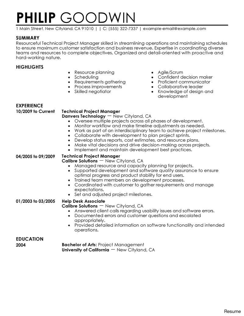 simple job resume template 2018