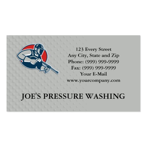 power washing pressure water blaster worker business card 240896025814949755