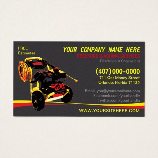pressure washing cleaning business card template 240940378427915879