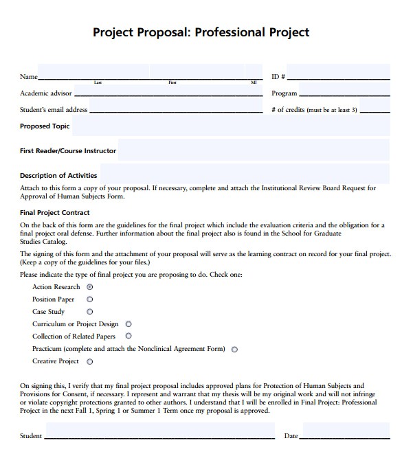 professional proposal template