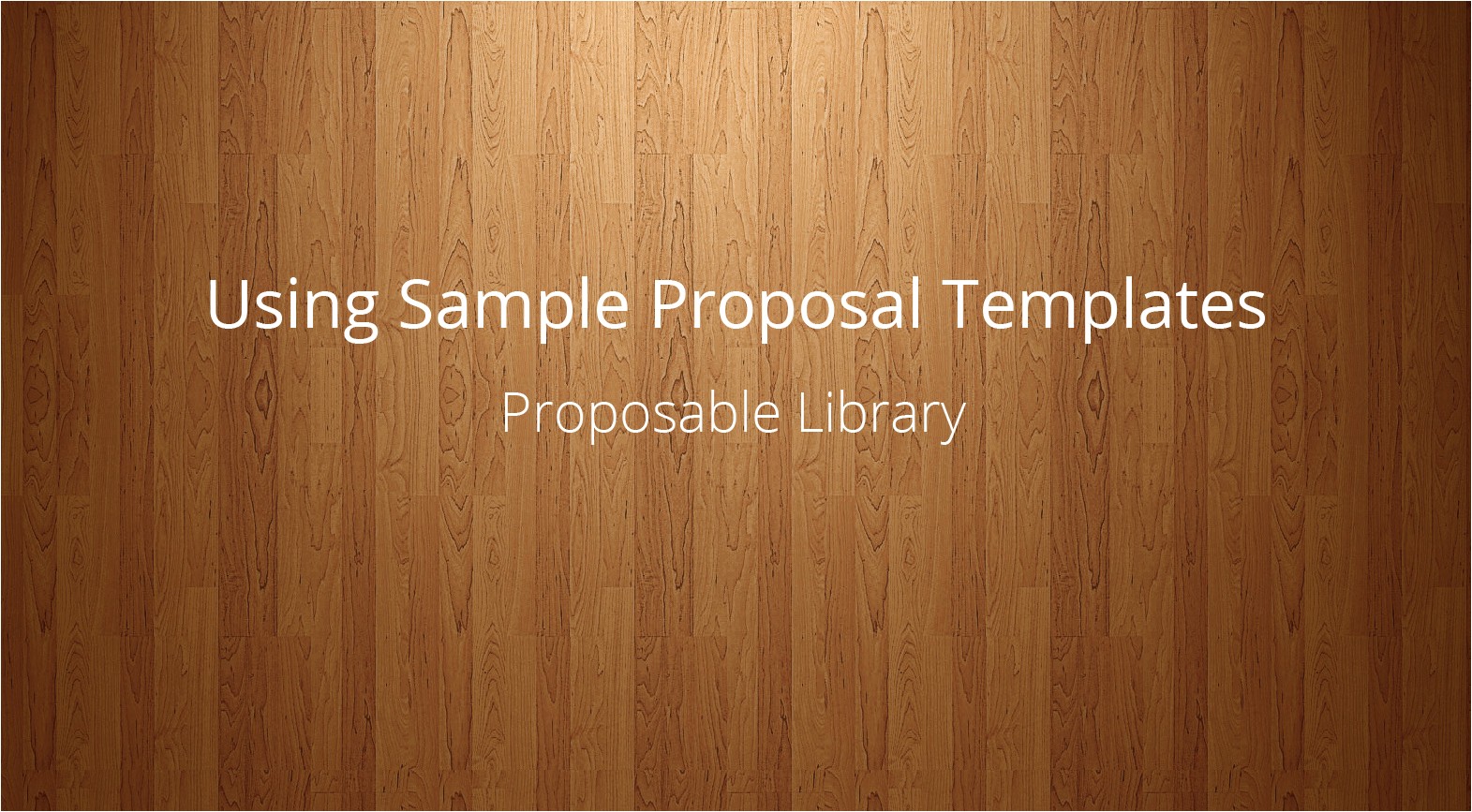 how to sample proposal templates