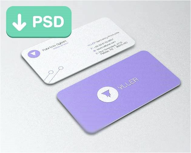 psd business card template with bleed