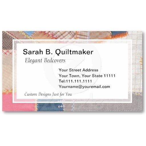 quilters business cards