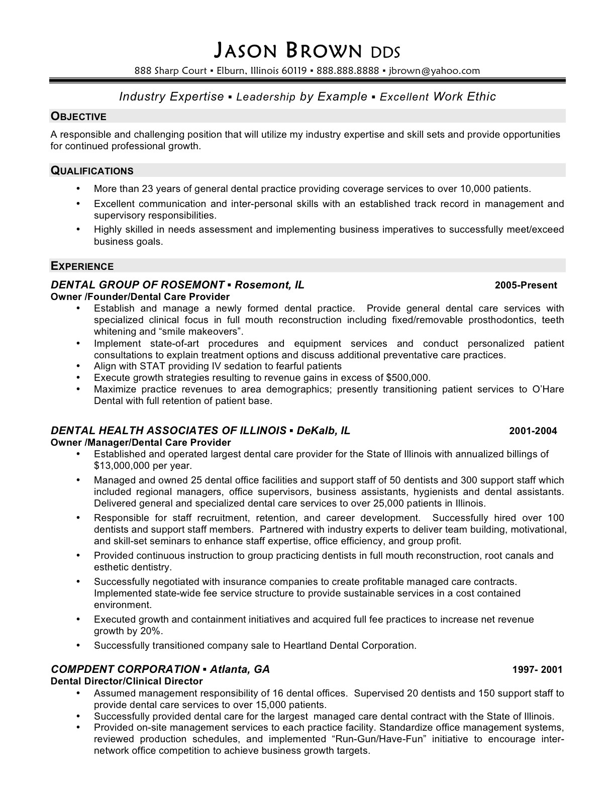 radiation therapy resume