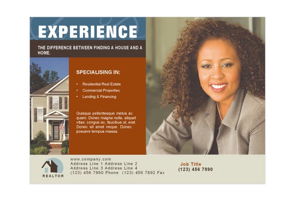 real estate agent realtor 2 flyer template